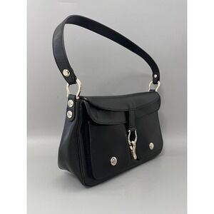 KATE SPADE SUTTON PERRIN BLACK Leather & Gold Tone Hardware Shoulder Bag Purse